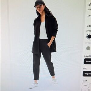 Athleta Brooklyn Black Tapered Pants